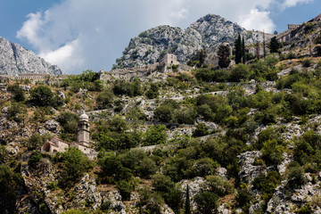 The fortified city of Kotor, Montenegro included in UNESCO's World Heritage Site list as part of...