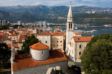 St. John's Church Budva, Montenegro, originated in the 9th century, dedicated to St. John the...