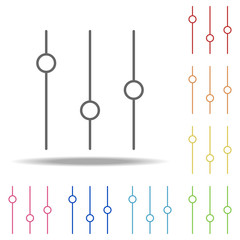 music settings icon. Elements of Web in multi colored icons. Simple icon for websites, web design, mobile app, info graphics