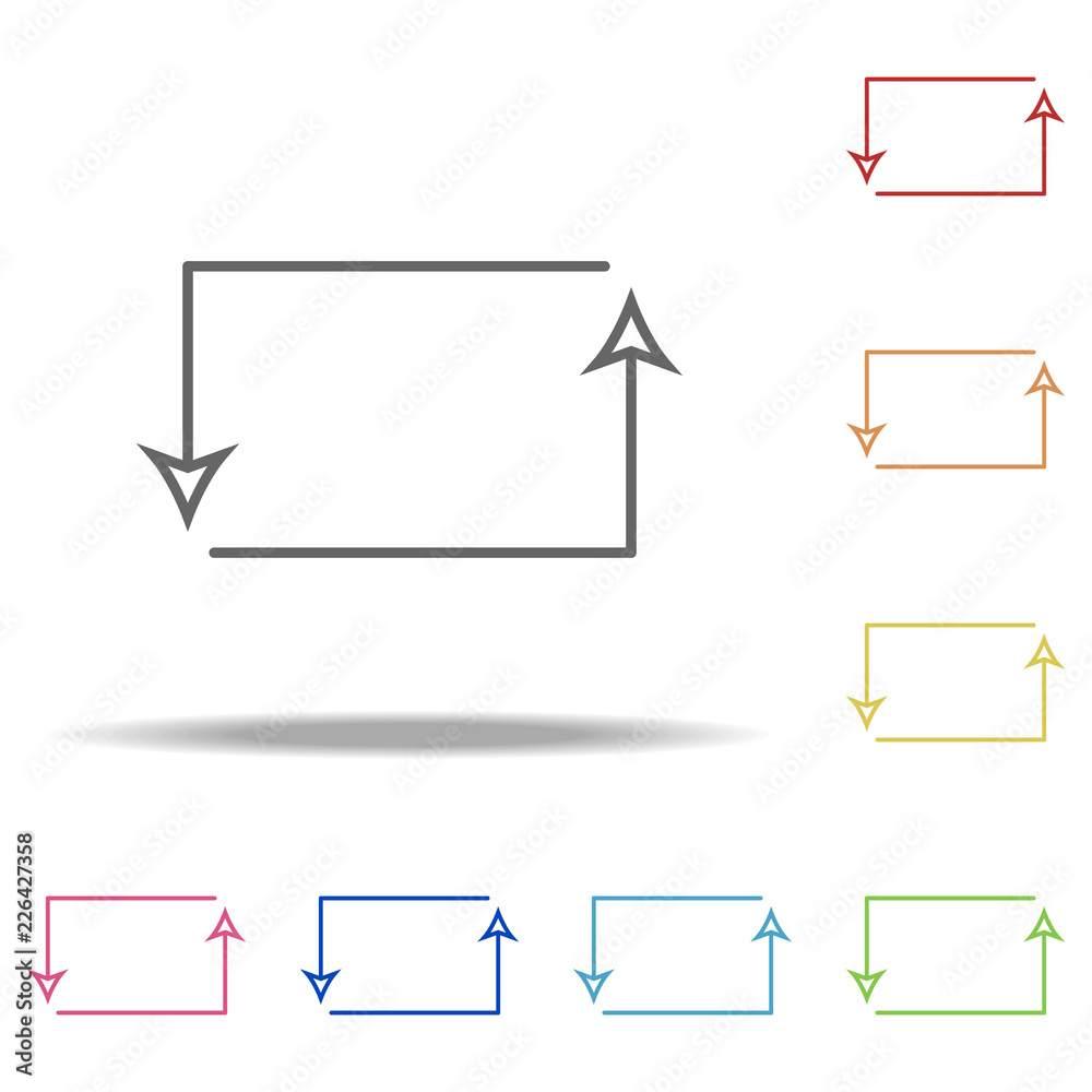 Poster replay sign icon. elements of web in multi colored icons. simple icon for websites, web design, mobi