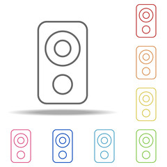 music speaker icon. Elements of Web in multi colored icons. Simple icon for websites, web design, mobile app, info graphics