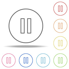 pause sign icon. Elements of Web in multi colored icons. Simple icon for websites, web design, mobile app, info graphics