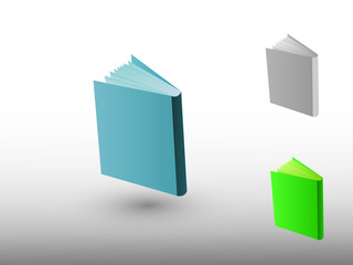 A set of colorful book icons for spreading knowledge for college and university vector illustration