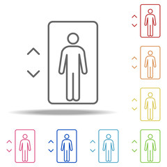 elevator icon. Elements of Web in multi colored icons. Simple icon for websites, web design, mobile app, info graphics