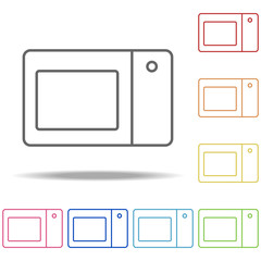microwave icon. Elements of Web in multi colored icons. Simple icon for websites, web design, mobile app, info graphics