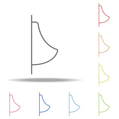 urinal icon. Elements of Web in multi colored icons. Simple icon for websites, web design, mobile app, info graphics