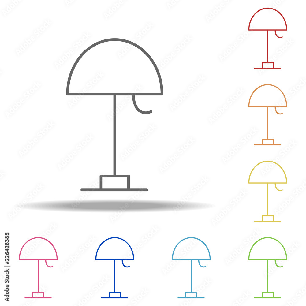 Poster table lamp icon. elements of web in multi colored icons. simple icon for websites, web design, mobil