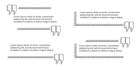 modern quote box bubble talk frame vector