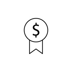 badge, champion, medal icon. Element of business start up icon for mobile concept and web apps. Thin line badge, champion, medal icon can be used for web and mobile