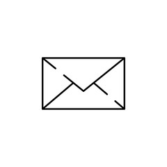 email, envelope, mail icon. Element of Christmas for mobile concept and web apps illustration. Thin line icon for website design and development, app development. Premium icon
