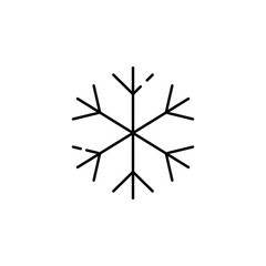 flake, snow icon. Element of Christmas for mobile concept and web apps illustration. Thin line icon for website design and development, app development. Premium icon