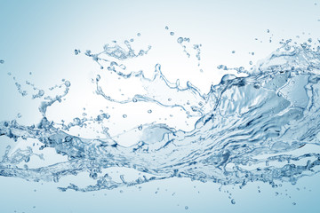 Water,water splash isolated on white background