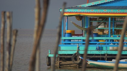 Fototapeta na wymiar The largest freshwater lake in Southeast Asia - Tonle Sap