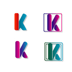 modern creative Letter icon vector