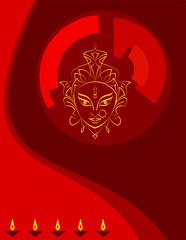 Durga Goddess Of Power, Divine Mother Of The Universe Design