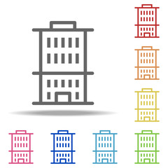Obraz premium residential building icon. Elements of Buildings in multi colored icons. Simple icon for websites, web design, mobile app, info graphics