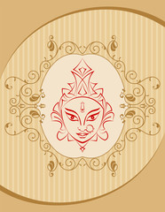 Durga Goddess Of Power, Divine Mother Of The Universe Design