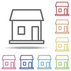 stall icon. Elements of Buildings in multi colored icons. Simple icon for websites, web design, mobile app, info graphics