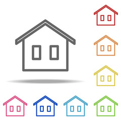 house icon. Elements of Buildings in multi colored icons. Simple icon for websites, web design, mobile app, info graphics