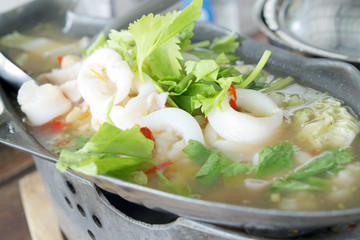 Steamed Squid with Thailand