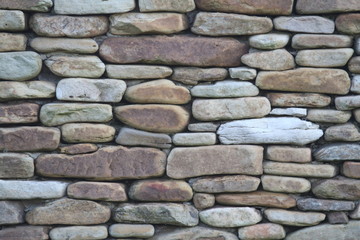 Old rock wall in the country