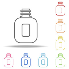 flask icon. Elements of Camping in multi colored icons. Simple icon for websites, web design, mobile app, info graphics