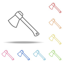 ax icon. Elements of Camping in multi colored icons. Simple icon for websites, web design, mobile app, info graphics