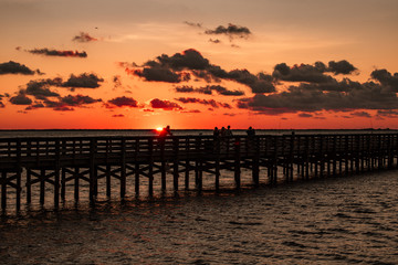 Obraz premium Sunset at the Pier