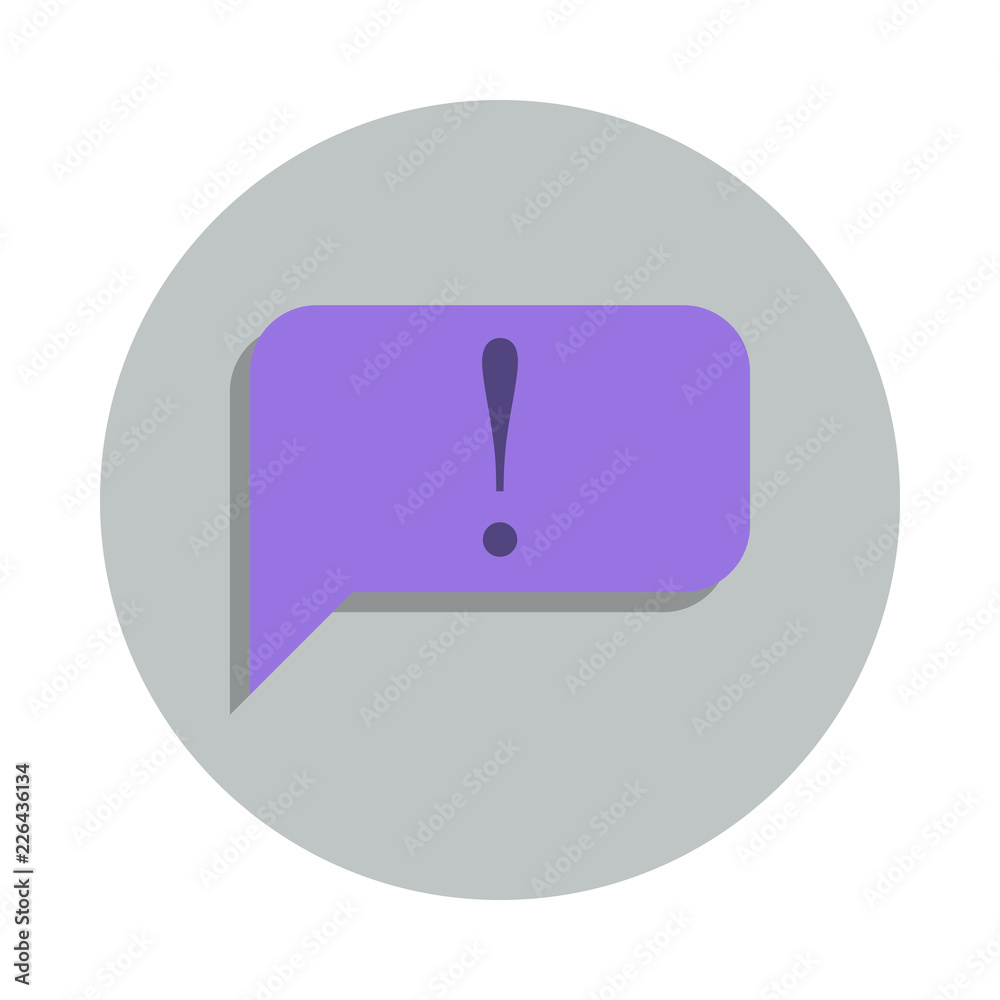 Poster announcement message icon in badge style. one of web collection icon can be used for ui, ux