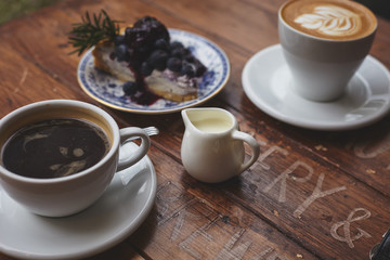 Coffee cup cheesecake
