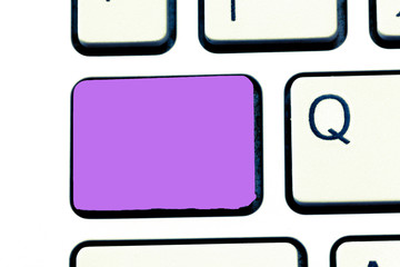Design business Empty template isolated Minimalist graphic layout template for advertising . Keyboard key Intention to create computer message, pressing keypad idea