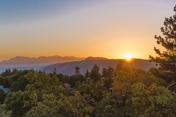 Fototapeta na wymiar Mountain Sunset