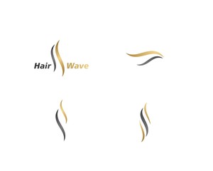 Hair wave logo vector
