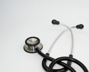 Stethoscope on white background