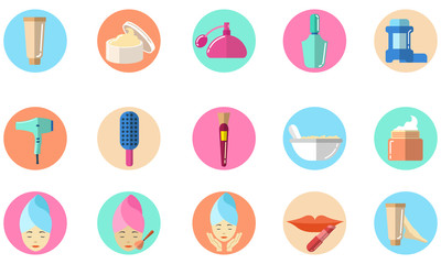 Set of makeup icon