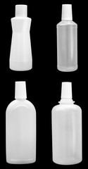 Plastic bottles isolated. Empty