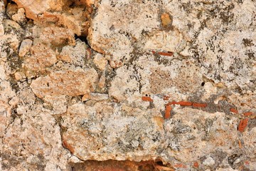 structure, background of stones from the masonry walls of the ancient city of Phaselis