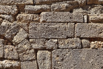 Structure, stone wall background of the ancient city of Phaselis