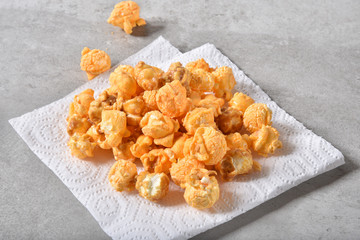 Popcorn on a napkin