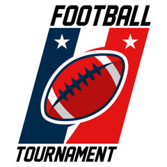 Modern professional logo for a american football tournament