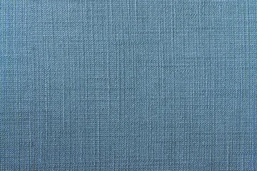 Close up of blue fabric texture.