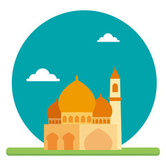 Big mosque place of prayer to worship their God