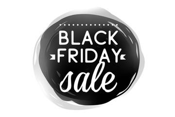 Black friday sale. Vector typography.