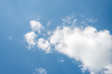 Beautiful blue sky with cloud and copy space