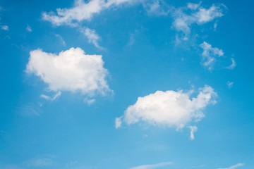 Summer sky and beautiful  in the blue sky with clouds.