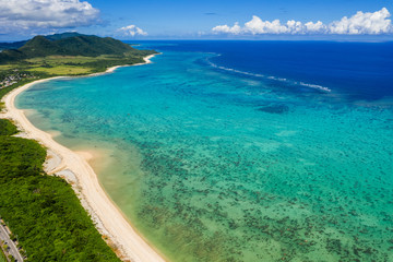 Fototapeta na wymiar Aerial view of Ishigaki Island of Okinawa