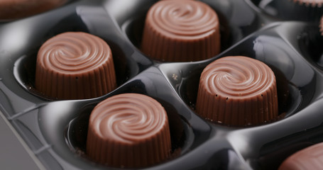 Mixed chocolate in box