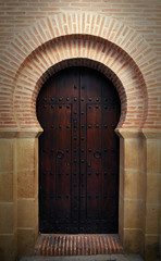 Arabic style door. Cordoba. Spain