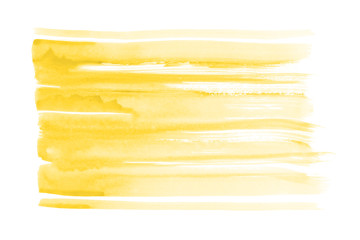 Yellow stripe watercolor background - paper texture