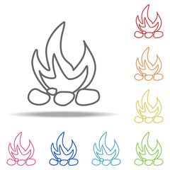 bonfire icon. Elements of Camping in multi colored icons. Simple icon for websites, web design, mobile app, info graphics